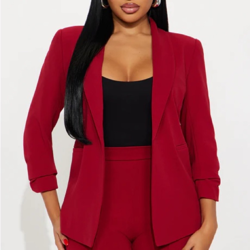 Fashion Nova Vibrant Red Women's Blazer